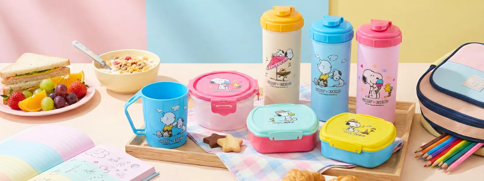 กระติก แก้วน้ำ กล่องอเนกประสงค์ SNOOPY | สินค้ามีสต็อกพร้อมส่ง Eskimo
